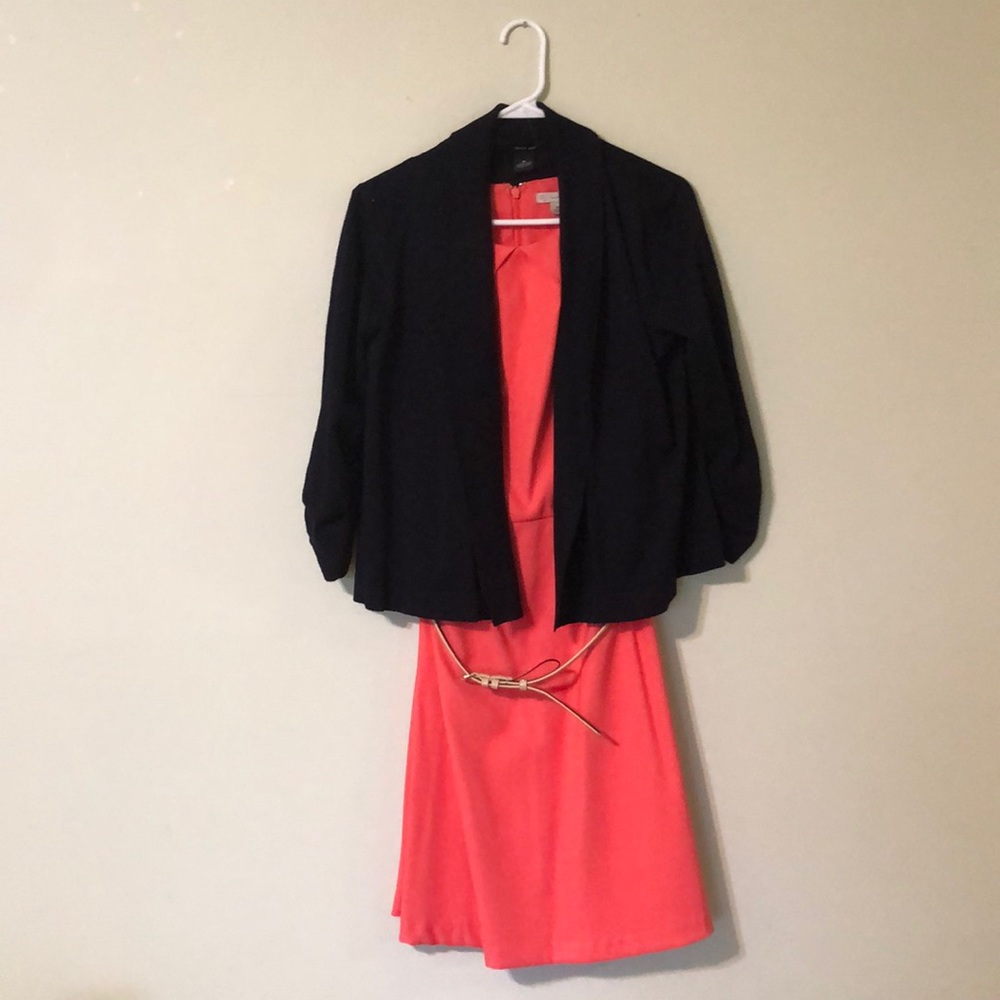Dress with cardigan